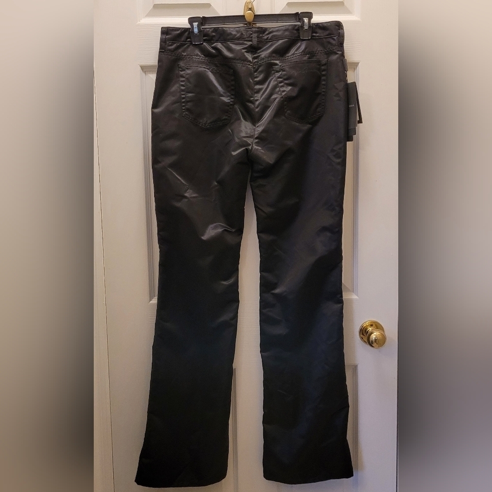 Giorgio Armani Black Flare Corduroy Pants - Picture 6 of 14